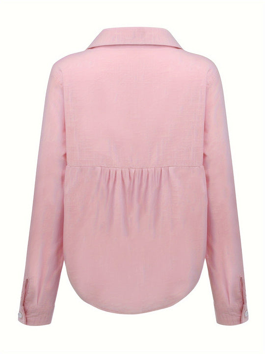 Elegante bluse mit langen Ärmeln