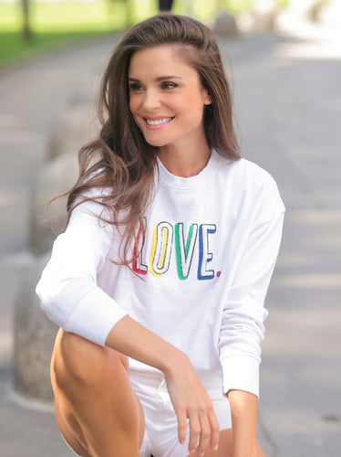 Heidi-Mode | Love Sweatshirt, Weiß