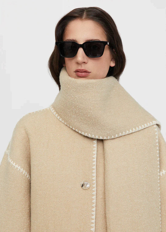 Luxe Jacke mit Schal