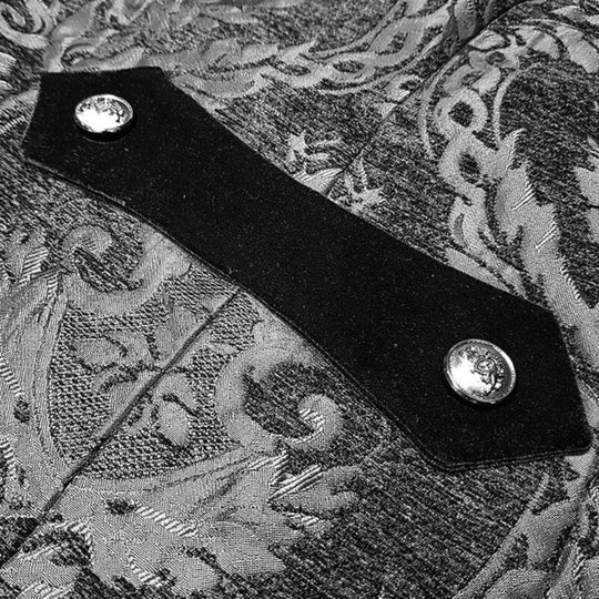 Heidi-Mode | Eleganter schwarzer viktorianischer Frack perfekt für formelle Anlässe