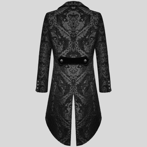 Heidi-Mode | Eleganter schwarzer viktorianischer Frack perfekt für formelle Anlässe