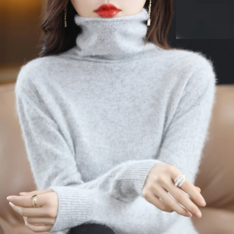 Heidi-Mode | Cashmere Pullover Damen Weicher Rollkragenpullover, Warm & Luxuriöses Design