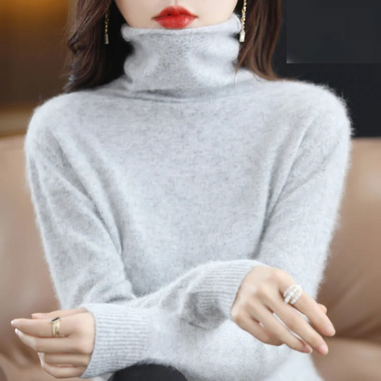 Heidi-Mode | Cashmere Pullover Damen Weicher Rollkragenpullover, Warm & Luxuriöses Design