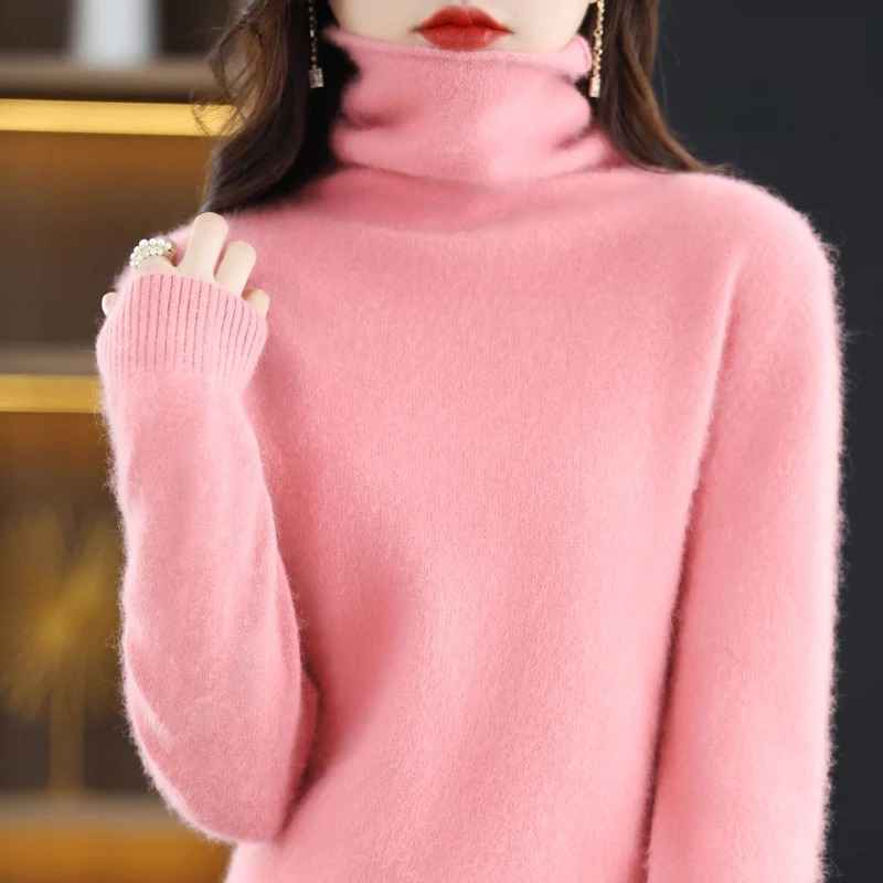 Heidi-Mode | Cashmere Pullover Damen Weicher Rollkragenpullover, Warm & Luxuriöses Design