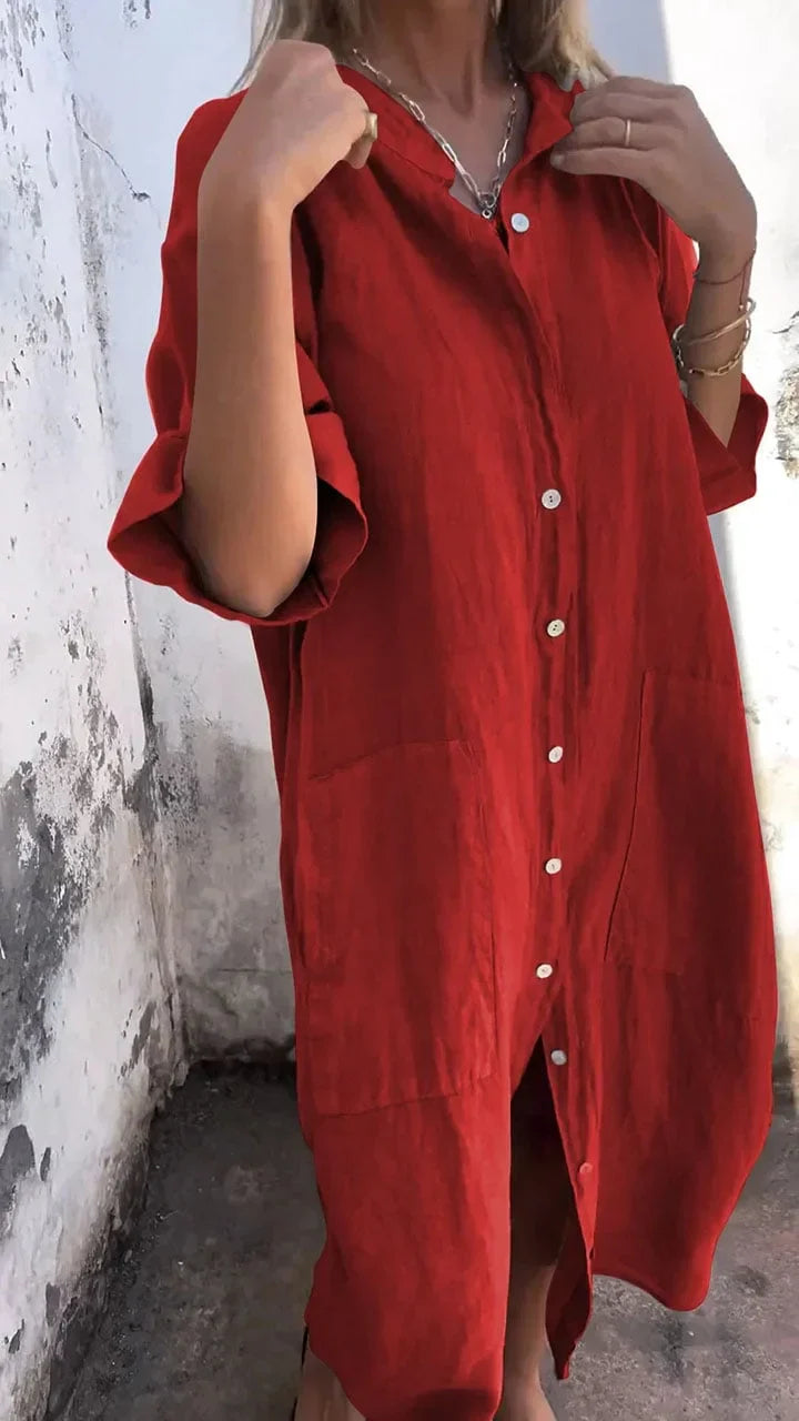 Leichtes Windel-Hemdblusenkleid