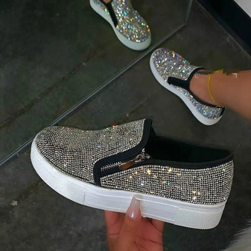 Heidi-Mode | Sneaker Damen mit Strass – Eleganz und Brillanz für Jeden Anlass