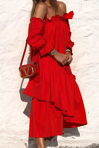 Heidi-Mode | Plissiertes Off Shoulder Kleid