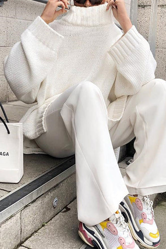 Heidi-Mode | Lässige Unifarbene Rollkragenpullover