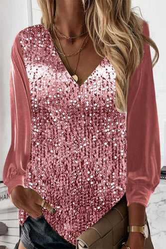 Heidi-Mode | Schlichte Glitzerbluse