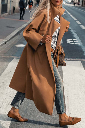 Heidi-Mode | Lässige Street Einfarbige Tasche Knöpfe Umgeschlagenes Kragen Outerwear