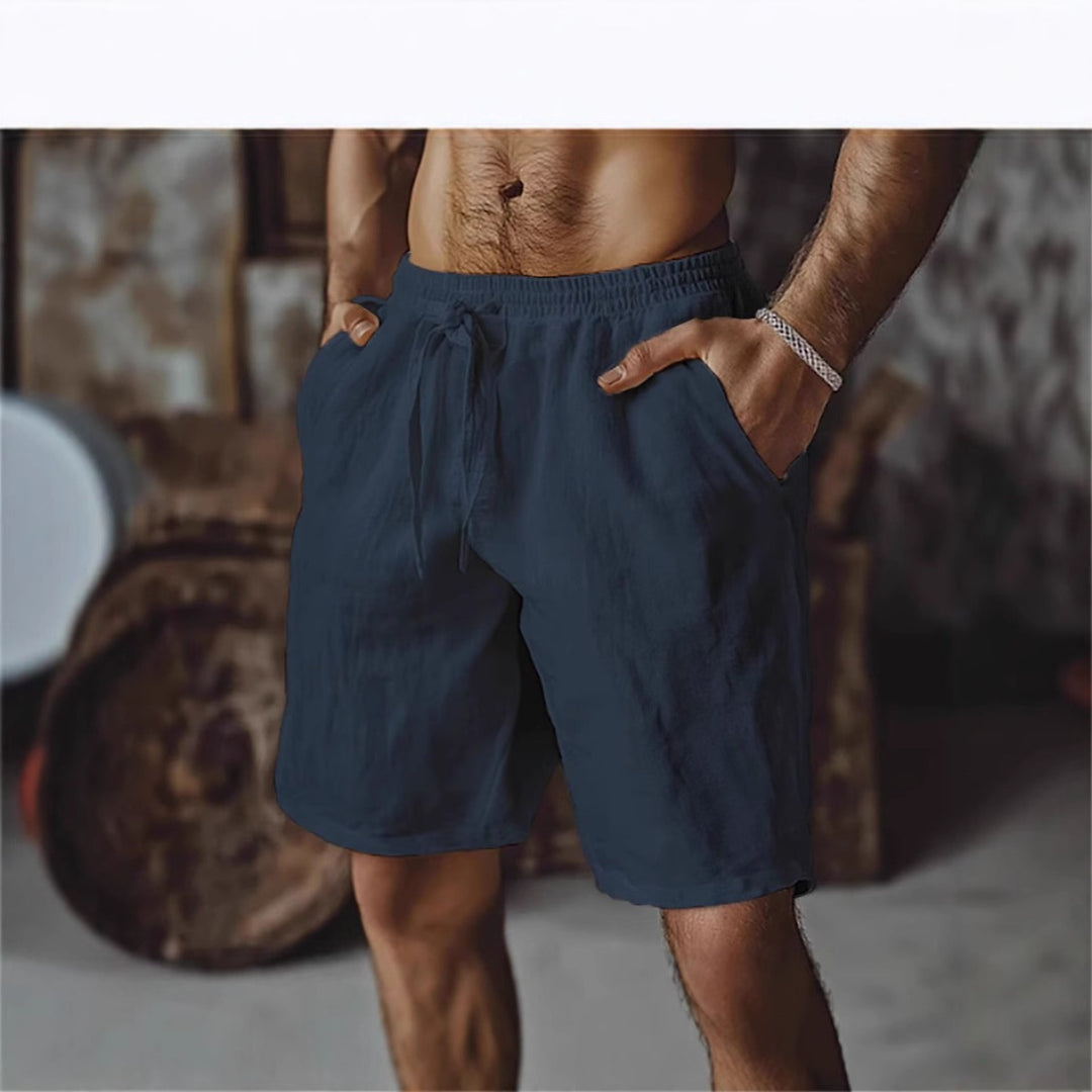 Heidi Mode | Herren-Schnürshorts aus Baumwolle