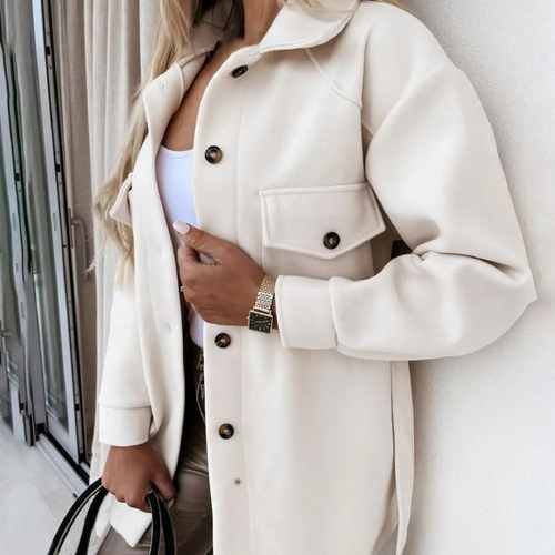 Heidi-Mode | Damen Knopf Daunen Winter Jacke Warme