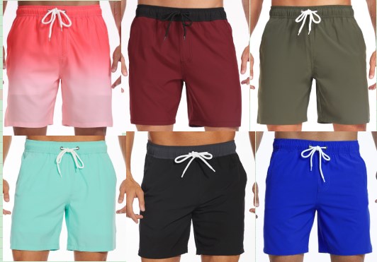 Heidi-Mode | Elastischer Bund, Einfarbig, Atmungsaktiv, Badehose für Herren