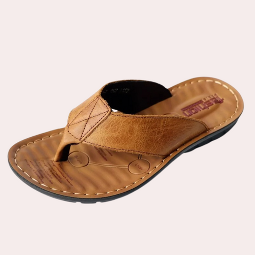 Heidi-Mode | Bequeme Herren Leder Slipper Komfortabel & Stilvoll Im Sommer