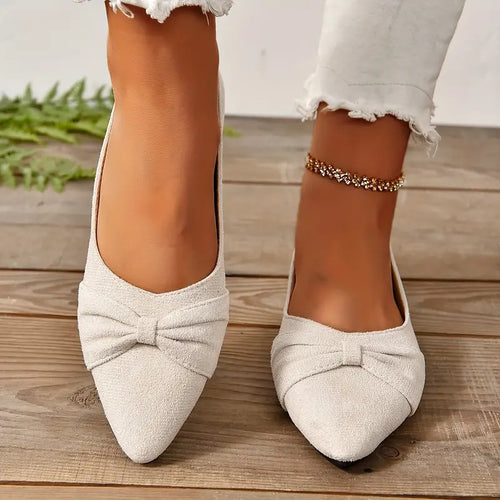 Heidi-Mode | Bequeme Ballerinas mit Slip-On. Elegante Ballerinas mit Schleifen