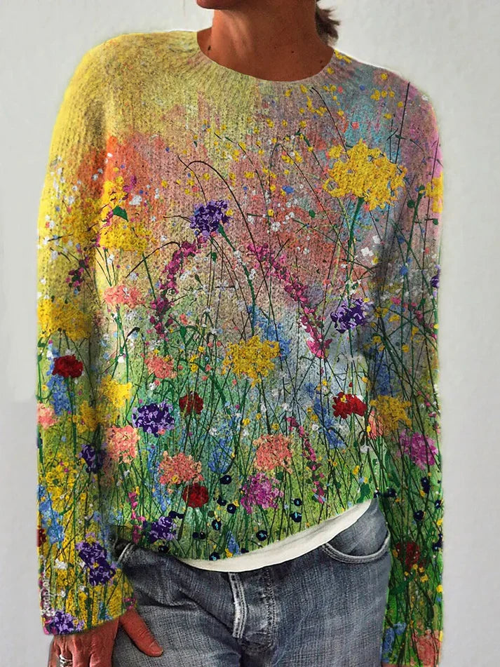 Heidi-Mode | Douillet En Peinture Ancienne De Fleurs