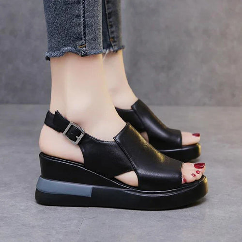 Heidi-Mode | Damen Chic Plattform Sandalen Trendy