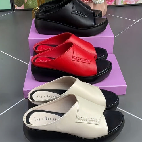 Heidi-Mode | Zehenkeil-Sandalen Mit Hohem Absatz