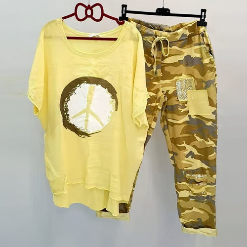 Heidi-Mode | Hemd und Hose Camouflage Set