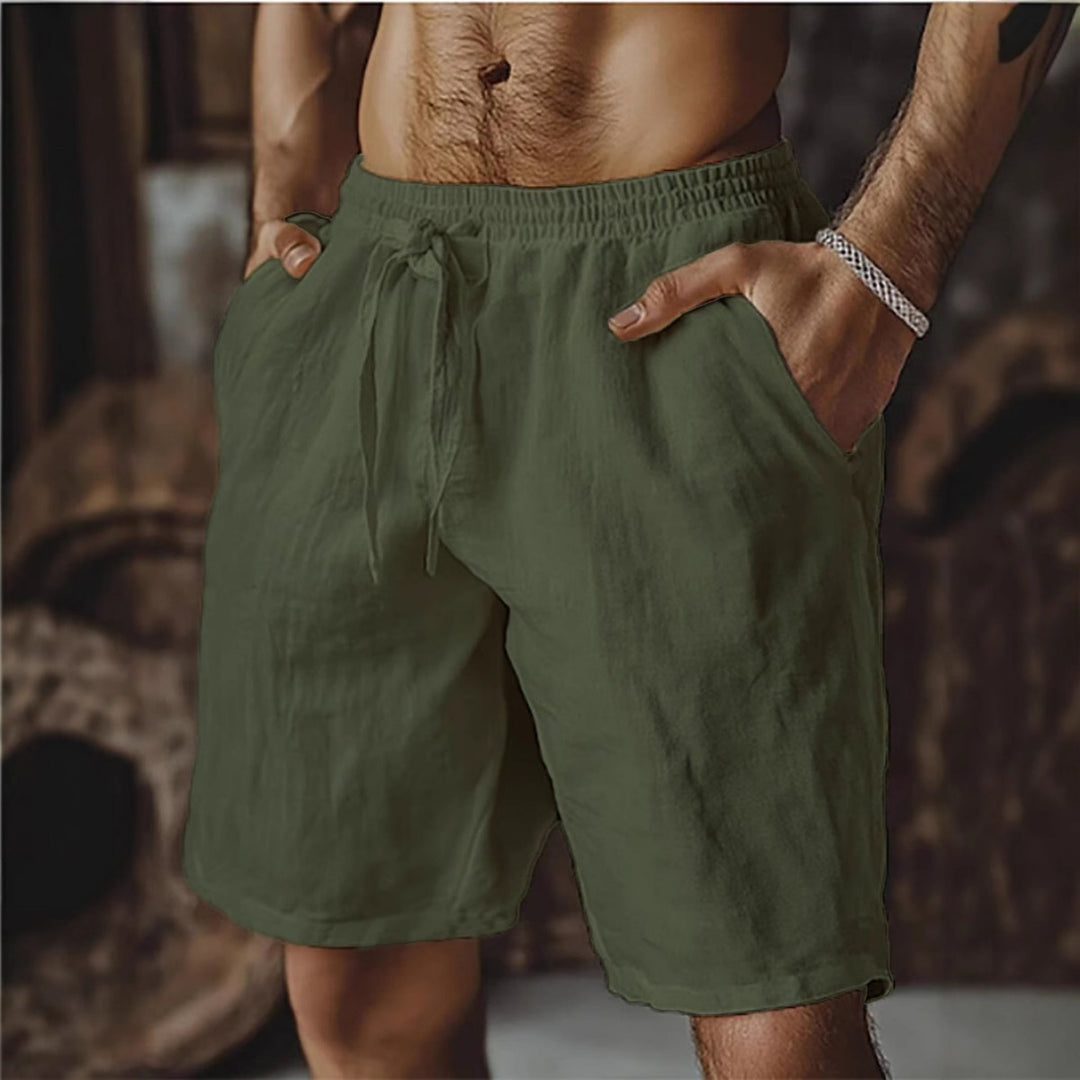 Heidi Mode | Herren-Schnürshorts aus Baumwolle