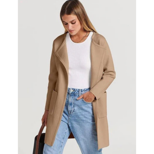 Heidi-Mode | Damen Elegante Winter Strickjacke Lang