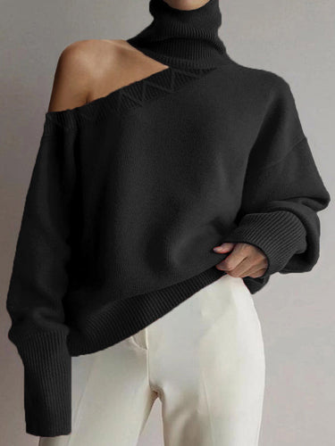 Heidi-Mode | Stilvolle Einseitige Rollkragenpullover