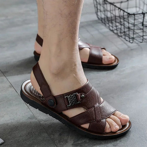 Heidi-Mode | Leichtgewicht Slipper aus Pu Leder