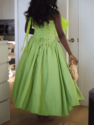 Heidi-Mode | Vibrating Strapless A Linie Kleid