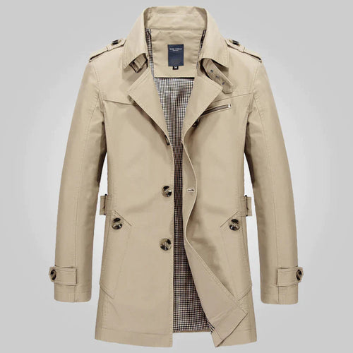 Heidi-Mode | Klassischer Langer Trenchcoat