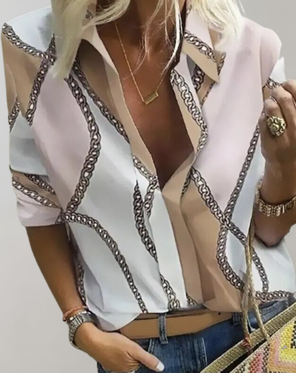 Langarmfreie Bluse für Damen