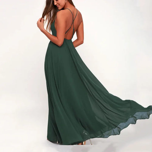 Heidi-Mode | Brautjungfernkleid mit Gürtel Auf Rücken In Form Einem Kreuz