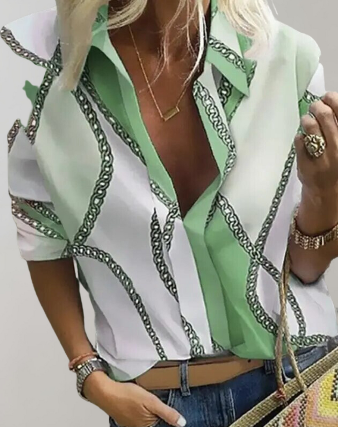 Langarmfreie Bluse für Damen