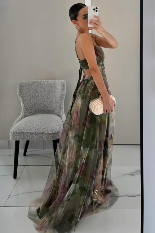 Heidi-Mode | Enchant My Love Print Maxi Kleid