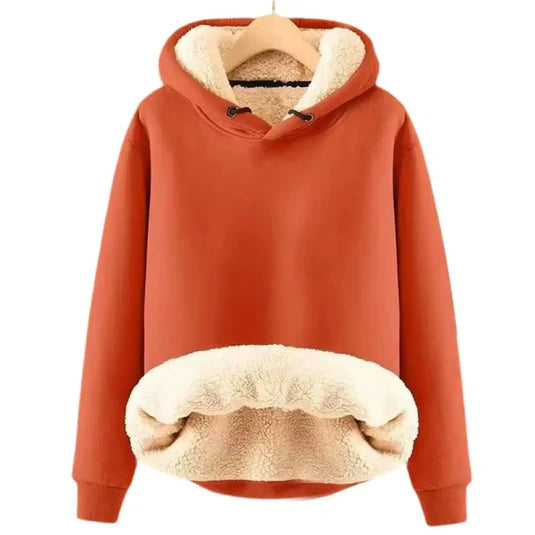 Sherpa Fleecejacke mit Kapuze