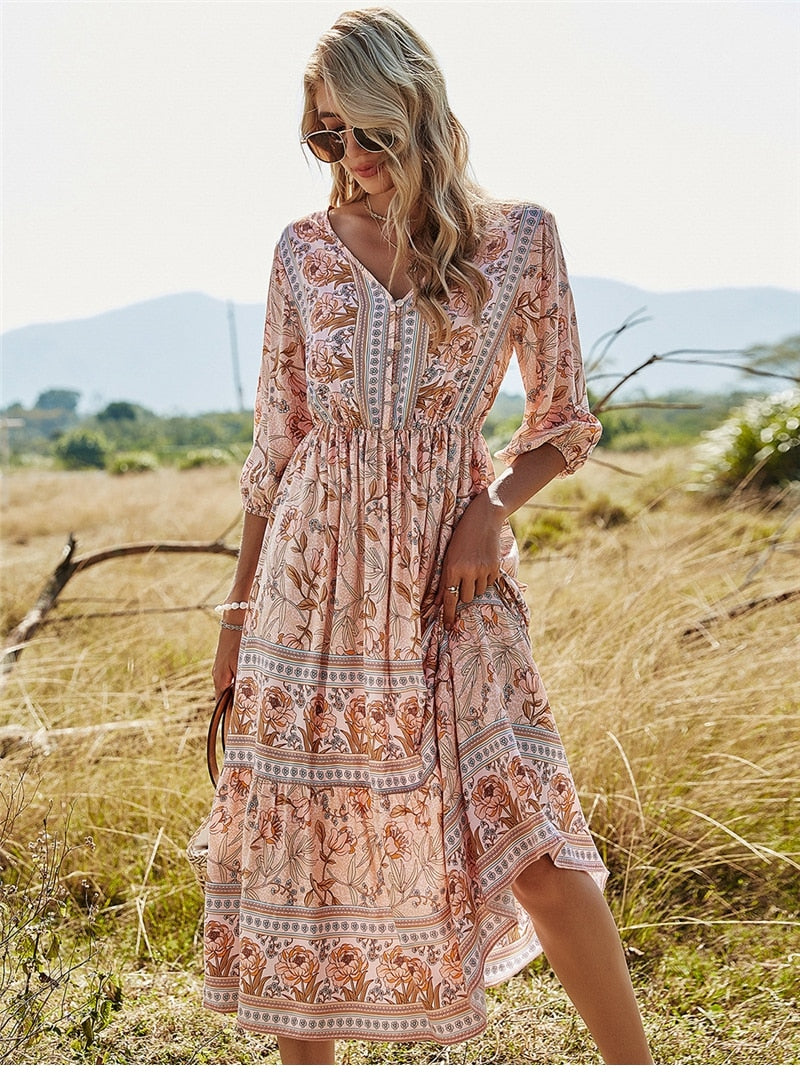 Heidi-Mode | Stilvolles Boho Sommerkleid