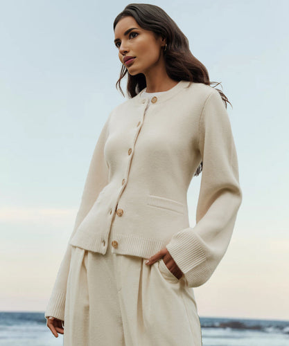 Heidi-Mode | Kasjmier Vest Met Knopen