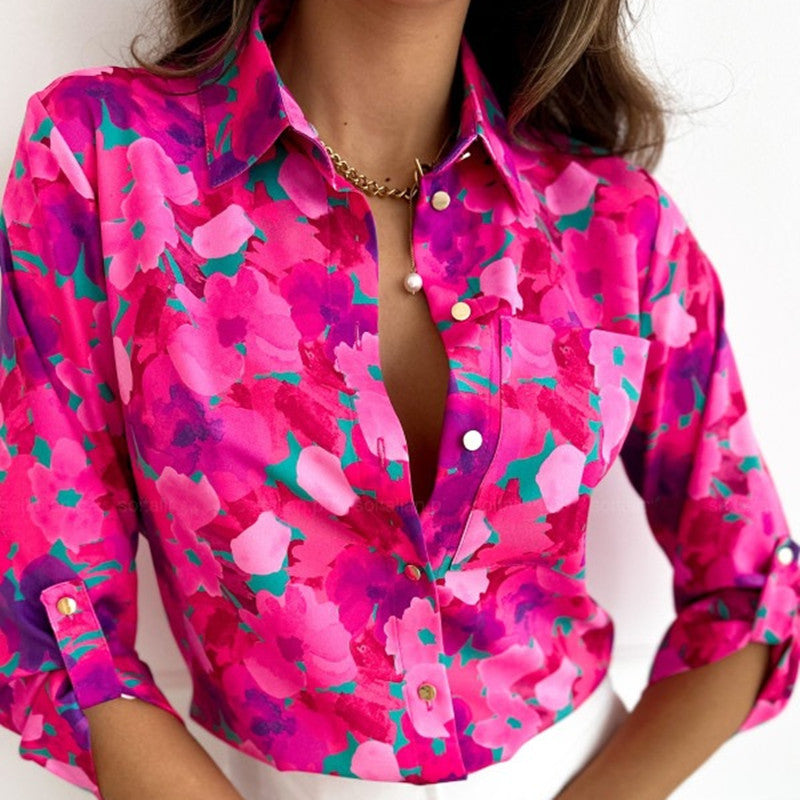 Modernes abstraktes Blusenshirt