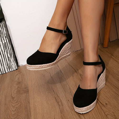 Heidi-Mode | Wedge Espadrille Sandalen für Frauen