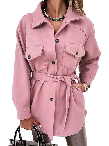 Heidi-Mode | Sommerjacke Leichtes Woll Langjacke