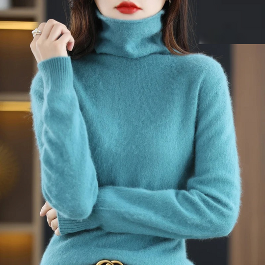 Heidi-Mode | Cashmere Pullover Damen Weicher Rollkragenpullover, Warm & Luxuriöses Design