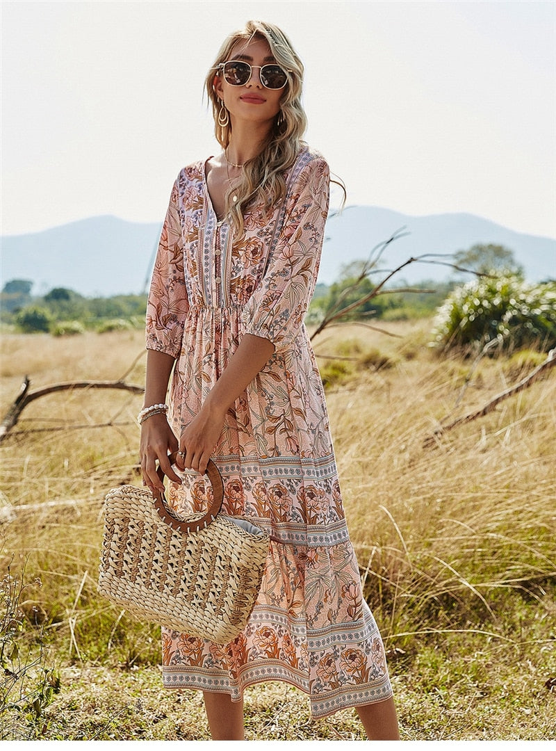 Heidi-Mode | Stilvolles Boho Sommerkleid