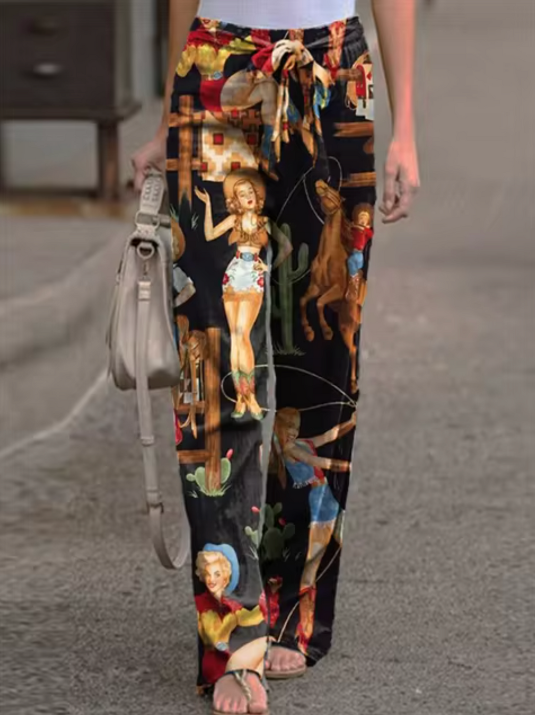 Heidi-Mode | Bedruckte Baumwolljeans