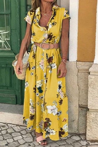 Heidi-Mode | Foxy Lady Blumen-Shirt-Midi-Kleid
