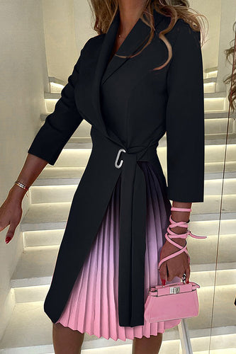 Heidi-Mode | Tied Detail Blazer Faltenkleid