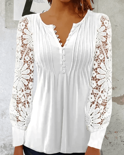 Heidi-Mode | Weiße Bluse - Bequeme Baumwolle - Schick und Lässig