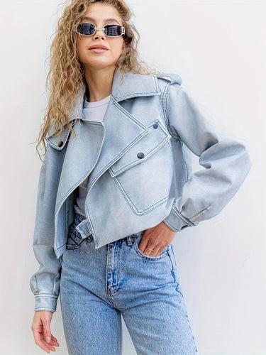 Heidi-Mode | Moderne Oversized Cropped Jacke für Damen