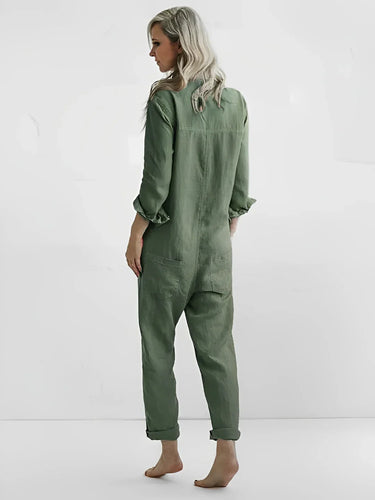Heidi-Mode | Stylischer Leinen-Jumpsuit