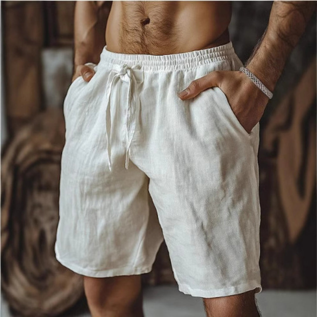 Heidi Mode | Herren-Schnürshorts aus Baumwolle