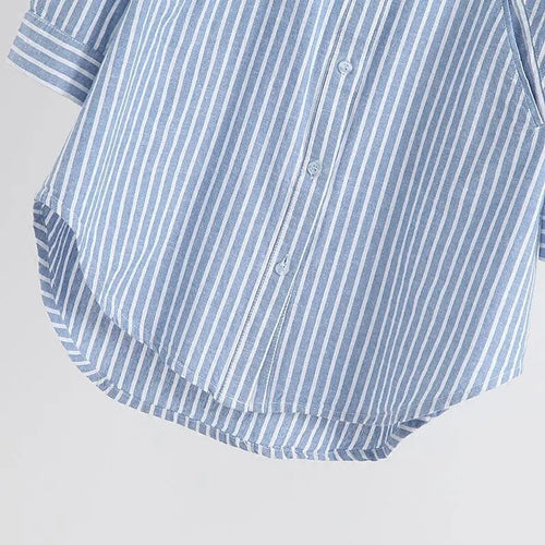Heidi-Mode | Gestreifte Oversized Bluse für Damen