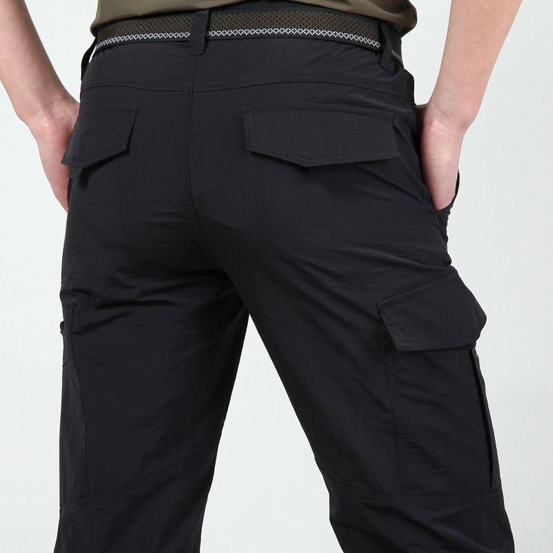 Heidi-Mode | Funktionale und Stilvolle Herren Cargo Hose mit Praktischen Klappen Taschen